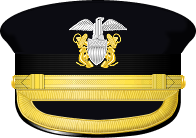 Cap badge, chin strap, and visor