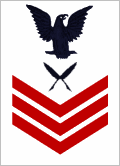 white rating badge